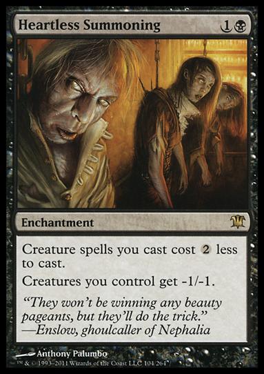 Magic the Gathering: Innistrad (Base Set) card 104 Heartless Summoning