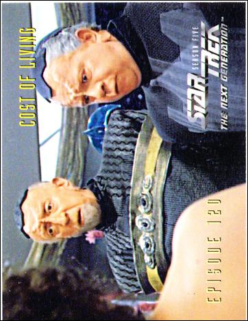 Star Trek: The Next Generation - The Episode Collection Season Five (Base Set) card 489 Cost of Living, Episode 120C
