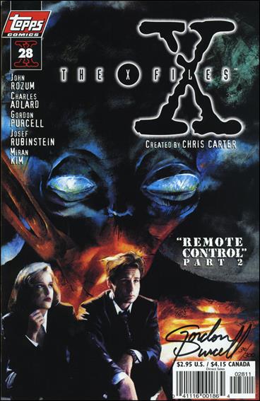 X-Files (1995) issue 28-B DF Set (Signed by Gordon Purcell) 1/300