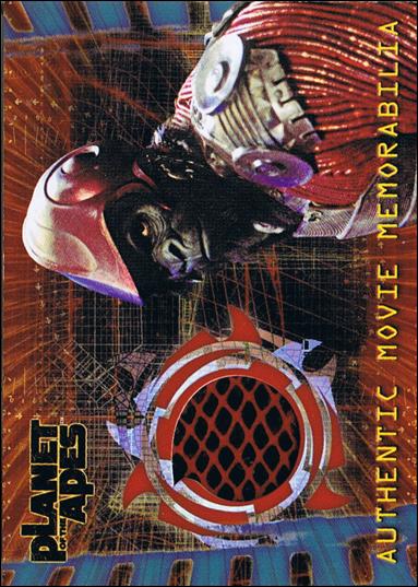 Planet of the Apes: The Movie (Authentic Movie Memorabilia Subset) card nn-Gorilla  Gorilla Warrior Uniform (1:166 packs)