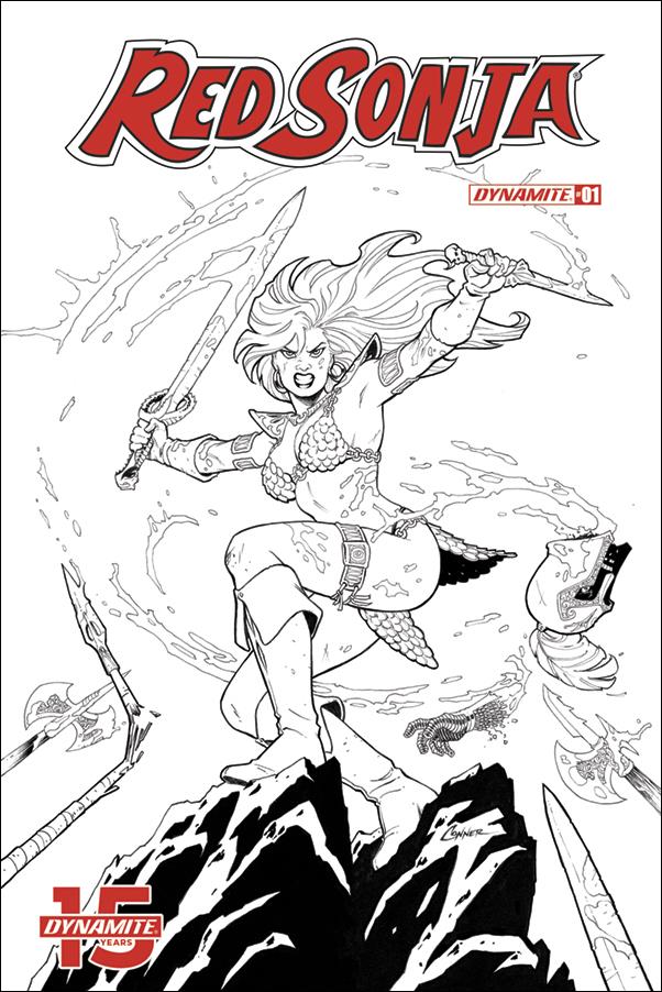 Red Sonja (2019) issue 1-I Amanda Conner 1:20 Black & White Cover