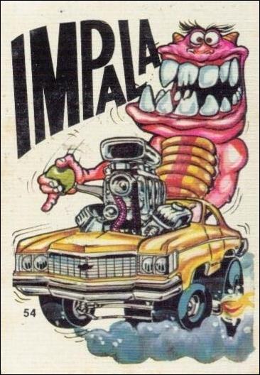 Fantastic Odd Rods: Series 2 (Base Set) card 54 Impala