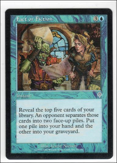 Magic the Gathering: Invasion (Base Set) card 57 Fact or Fiction