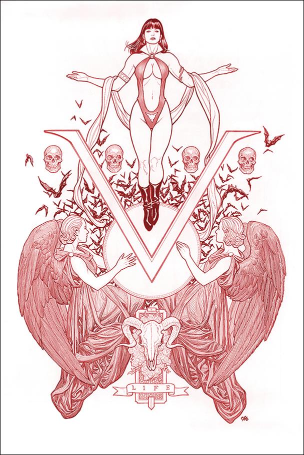 Vengeance of Vampirella (2019) issue 1-W Frank Cho Virgin Red Line Art Cover
