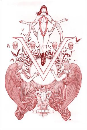 Vengeance of Vampirella (2019) issue 1-W Frank Cho Virgin Red Line Art Cover