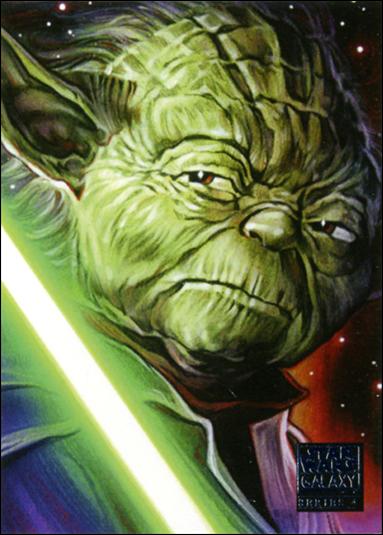 Star Wars Galaxy: Series 4 (Base Set) card 10 Yoda