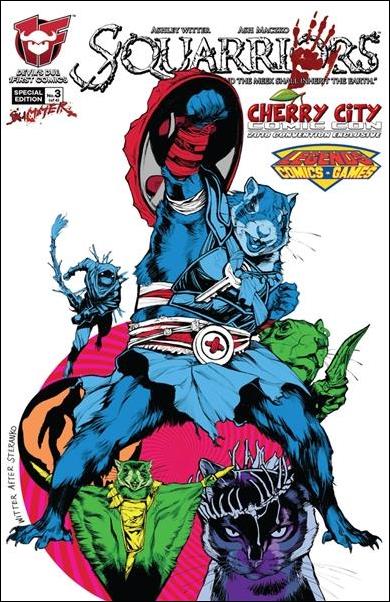 Squarriors (2016) issue 3-B Ashley Witter Cherry City Comic Con Cover