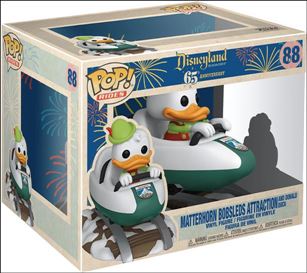 POP! Rides figure 88 Matterhorn Bobsled Attraction and Donald Duck