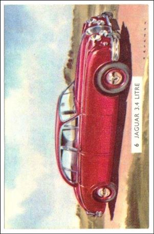 Cavalcade of Cars (Base Set) card 6 Jaguar 3.4 Liter