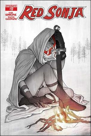 Red Sonja (2013) issue 17-D Jenny Frison 1:15 Black and White Cover