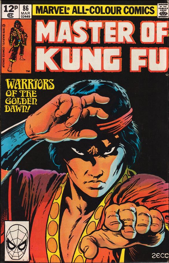 Master of Kung Fu (1974) issue 86-B UK Price Cover