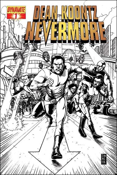 Dean Koontz's Nevermore issue 1-D Darick Robertson 1:10 Black and White Cover