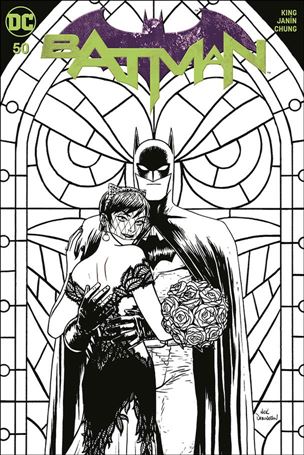Batman (2016) issue 50-VB Nick Derington Ultimate Comics B&W Cover 1/1500