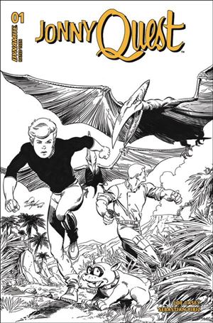 Jonny Quest (2024) issue 1-N Bob Layton Black & White 1:10 Cardstock Cover