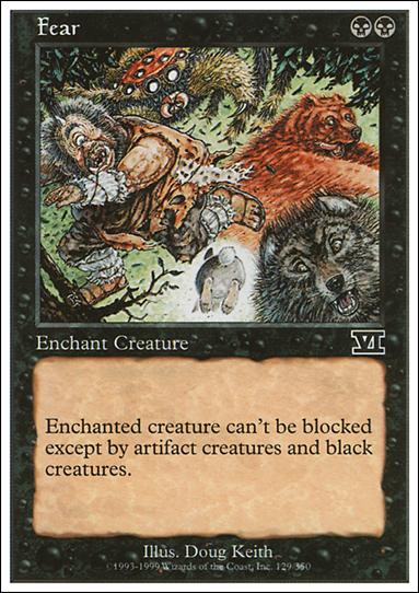 Magic the Gathering: 6th Edition (Base Set) card 129 Fear