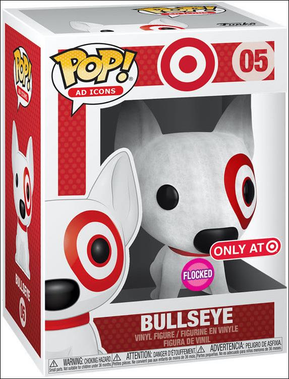 POP! Ad Icons figure 5-D Bullseye (Flocked) Red Collar