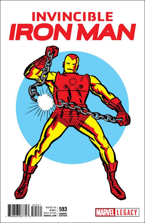 Invincible Iron Man (2017) issue 593-F Jack Kirby 1965 T-Shirt 1:50 Cover