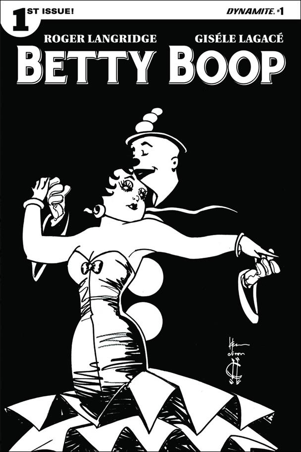 Betty Boop issue 1-F Howard Chaykin 1:15 Black and White Cover