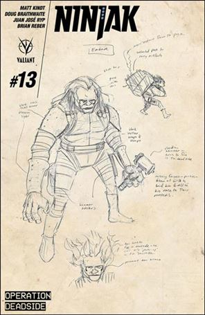 Ninjak (2015) issue 13-D Matt Kindt 1:10 Character Design Cover
