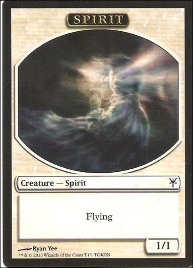 Magic the Gathering: Duel Decks: Sorin vs. Tibalt (Token Subset) card 1 Spirit Token