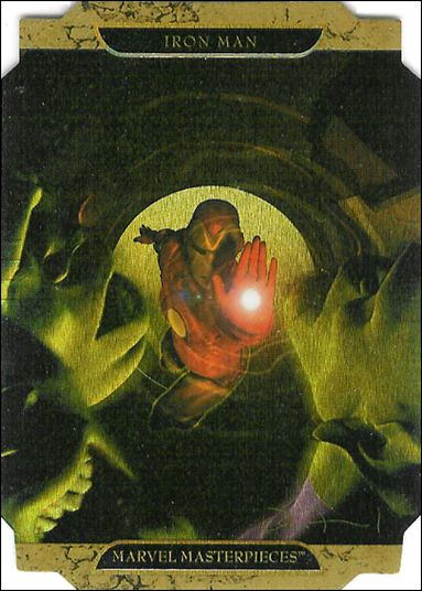 2008 Marvel Masterpieces: Series 2 (Movie Die-Cut Subset) card IRON MAN B Iron Man