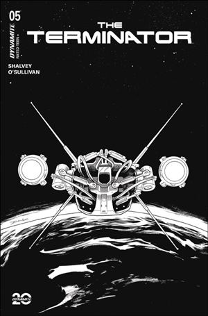 Terminator (2024) issue 5-I Declan Shalvey B&W 1:10 Cardstock Cover