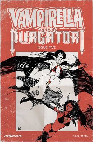 Vampirella vs Purgatori issue 5-E Jimmy Broxton Cover