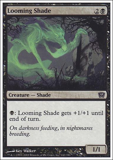 Magic the Gathering: 9th Edition (Base Set) card 142 Looming Shade