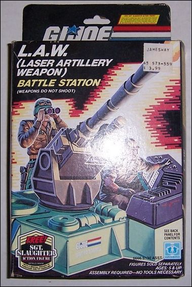 G.I. Joe: A Real American Hero 3 3/4" Basic Vehicles and Playsets figure 81 L.A.W. (Laser Artillery Weapon)