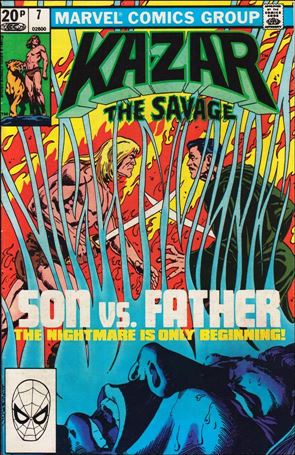 Ka-Zar the Savage issue 7-B UK Price Cover