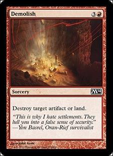 Magic the Gathering: 2014 Core Set (Base Set) card 136 Demolish