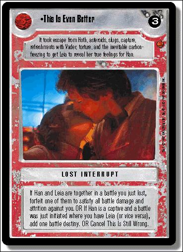 Star Wars: Cloud City Limited (Base Set) card 142 This Is Even Better