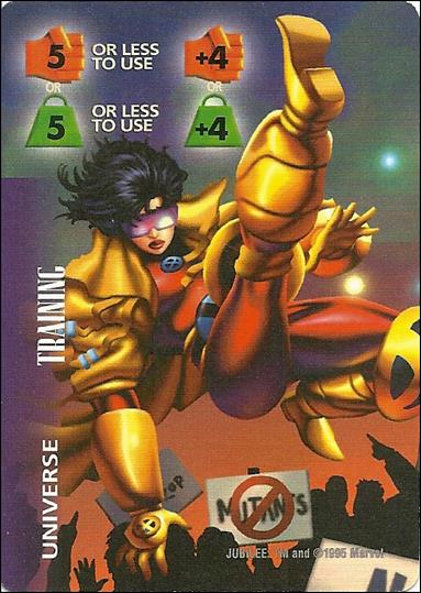 Marvel OverPower (Base Set) card nn267-B Training Fighting/Strength +4 - PowerSurge Variant