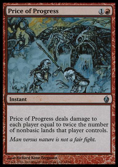 Magic the Gathering: Premium Deck Series: Fire & Lightning (Base Set) card 18 Price of Progress