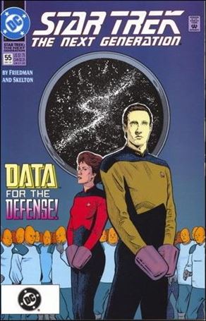 Star Trek: The Next Generation (1989) issue 55-B DC Bullet UPC (2nd Printing)