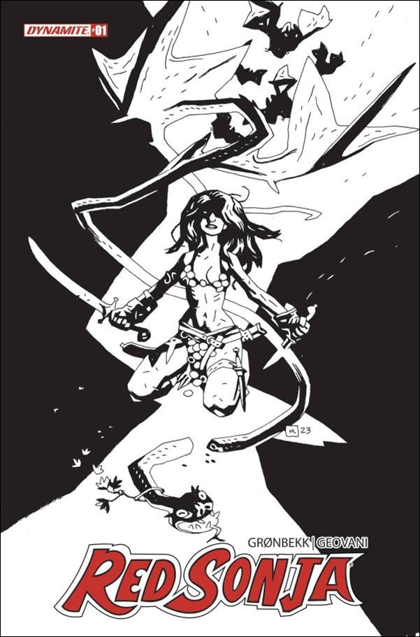 Red Sonja (2023) issue 1-ZB Mike Mignola 1:30 Line Art Cover