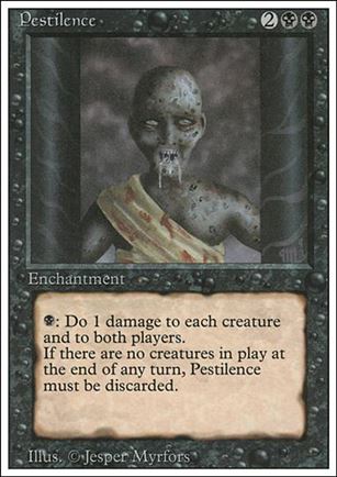 Magic the Gathering: Revised (Base Set) card 122 Pestilence