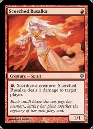 Magic the Gathering: Duel Decks: Sorin vs. Tibalt (Base Set) card 43 Scorched Rusalka