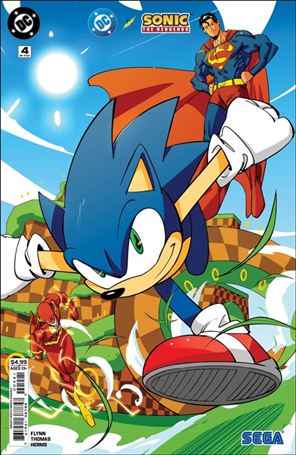 DC x Sonic the Hedgehog issue 4-B Daniele Di Nicuolo Cardstock Cover