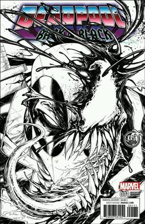 Deadpool: Back in Black issue 1-G Tyler Kirkham KRS Comics Black & White Cover