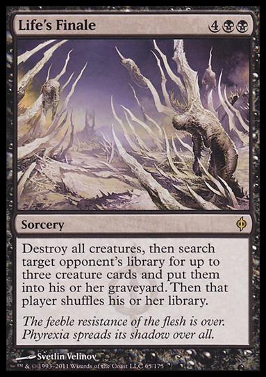 Magic the Gathering: New Phyrexia card 65 Life's Finale