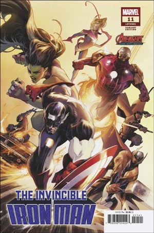 Invincible Iron Man (2022) issue 11-C Alexander Lozano Avengers 60th Anniversary Cover