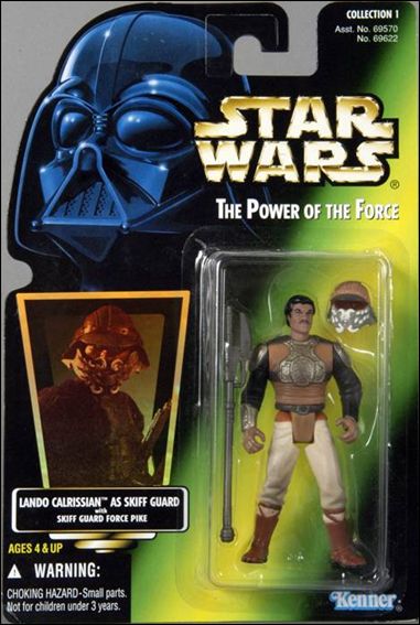 Star Wars: The Power of the Force 2 3 3/4" Basic Action Figures figure 35-B Lando Calrissian as Skiff Guard (Holofoil Sticker)