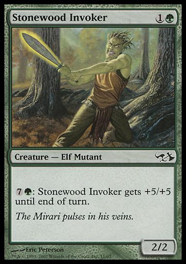Magic the Gathering: Duel Decks: Elves vs. Goblins (Base Set) card 11 Stonewood Invoker