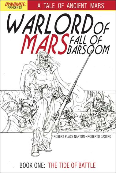 Warlord of Mars: Fall of Barsoom issue 1-C Joe Jusko Black & White Cover