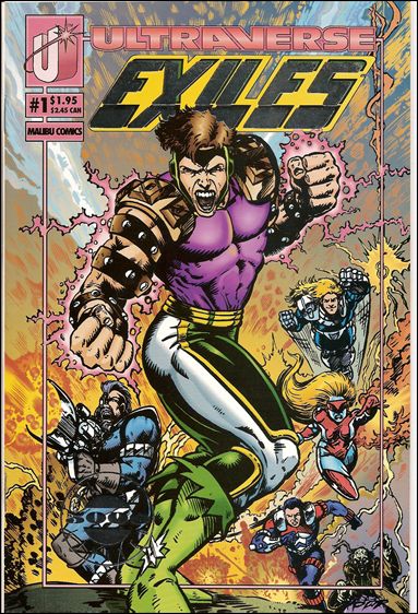 Exiles (1993) issue 1-C Ultra Limited Silver Foil Cover 1/5000