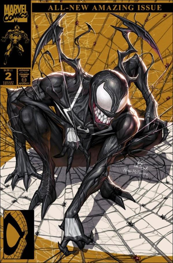 Edge of Spider-Verse (2024) issue 2-I InHyuk Lee Gold Retro Spider-Man 1 Homage Cover