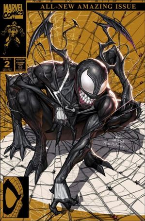 Edge of Spider-Verse (2024) issue 2-I InHyuk Lee Gold Retro Spider-Man 1 Homage Cover