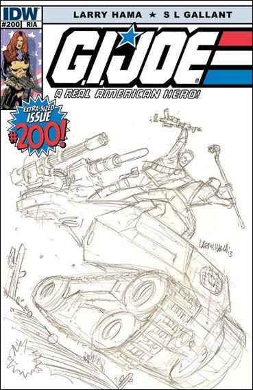 G.I. Joe: A Real American Hero issue 200-C Larry Hama 1:10 Sketch Cover