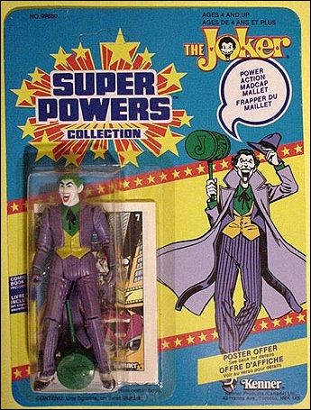 Super Powers Collection Action Figures (1984) figure 9-C Joker (Canadian Card)